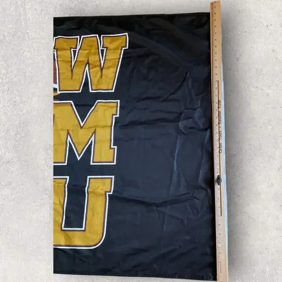 Western Michigan Broncos WMU Polyester Flag 3x5 ft Grommet Banner Team Logo - Picture 6 of 6